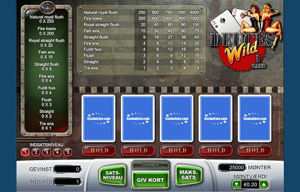 Deuces Wild er et vildt video poker spil, som du uden tvivl b?r pr?ve af p? dit lokale casino