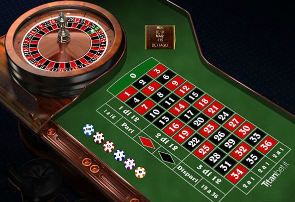 L'interfaccia grafica della Premium Roulette Pro di Playtech.