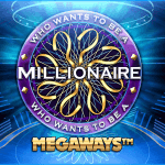 Promotional image for Who Want to be a Millionaire? slot game.