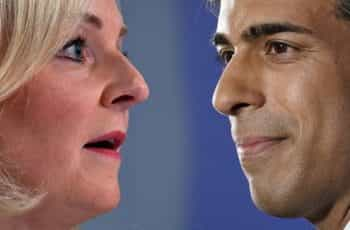 Liz Truss and Rishi Sunak face-to-face.