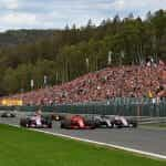 Race action at the 2018 Belgian Grand Prix.