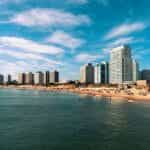 High rise buildings on the coast of Punta del Este, Uruguay.