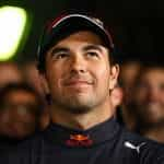 Sergio Perez looking smug at the Japanese Grand Prix