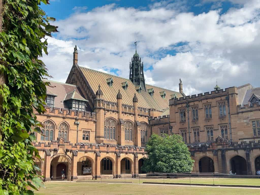 Lovely View of the University of Sydney.